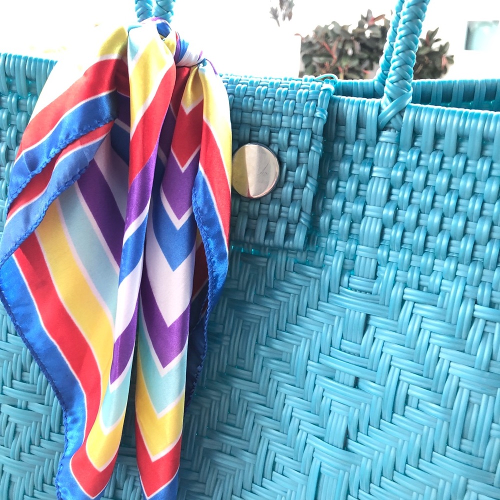 Moving sale! 🛍️ New PVC Weaved Tote - Picture 2 of 6